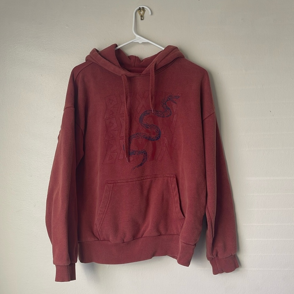 Brixton Hoodie Adult Medium Red Long Sleeve Sweater Casual Men's
